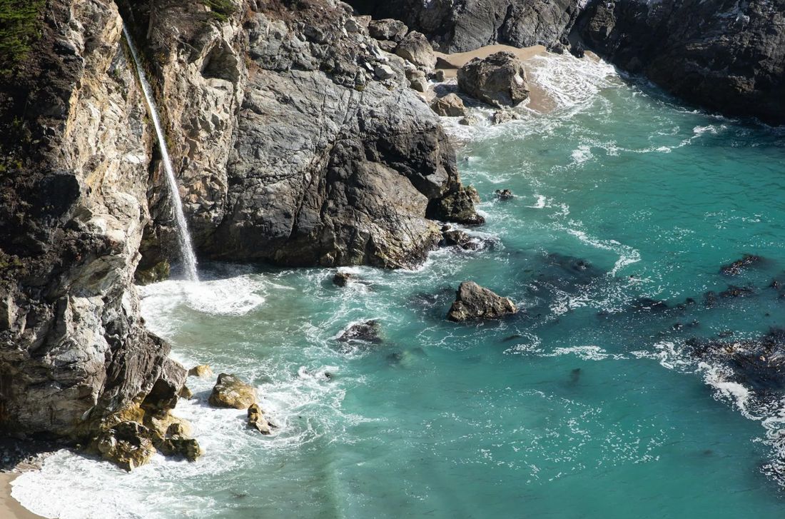Waterfall into the cove
